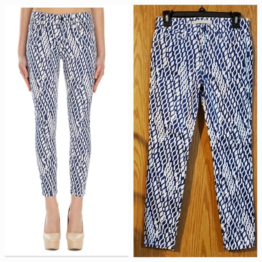 Joe's The High Water geometric print cropped jeans